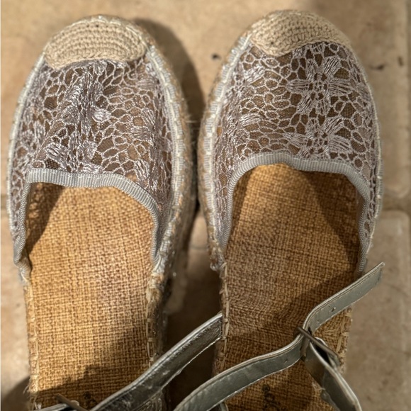 Espadrilles synthetic front behind fabric - Picture 3 of 5